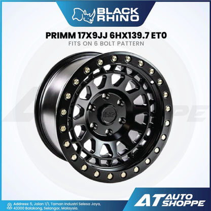 Black Rhino Primm-Matte Black Wheel (1 Piece)