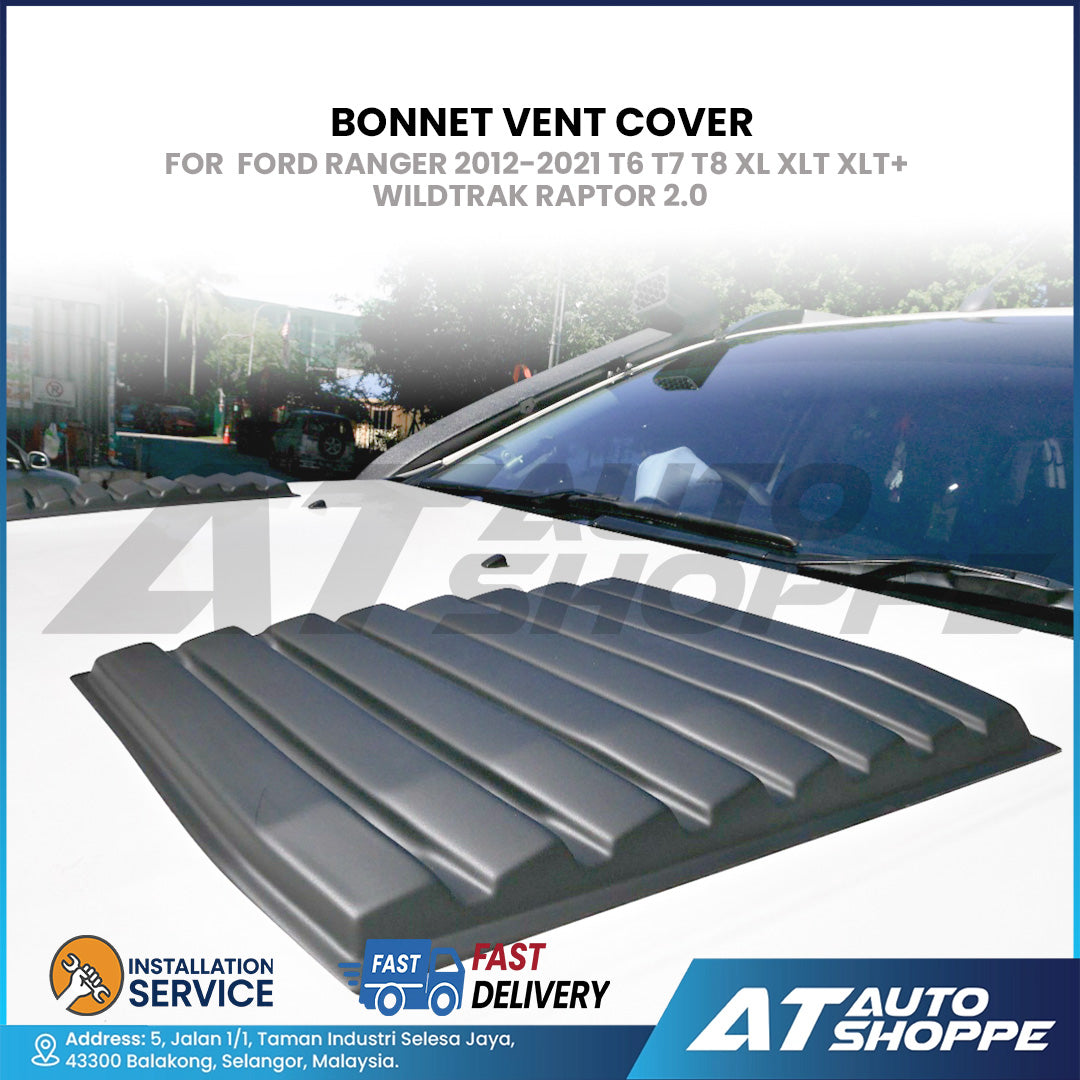 Bonnet Vent Cover For Ford Ranger 2012-2021 T6 T7 T8