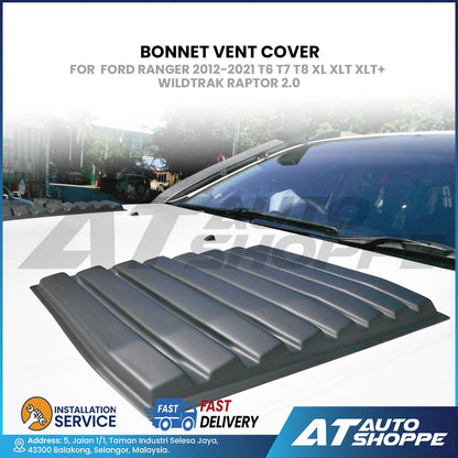 Bonnet Vent Cover For Ford Ranger 2012-2021 T6 T7 T8