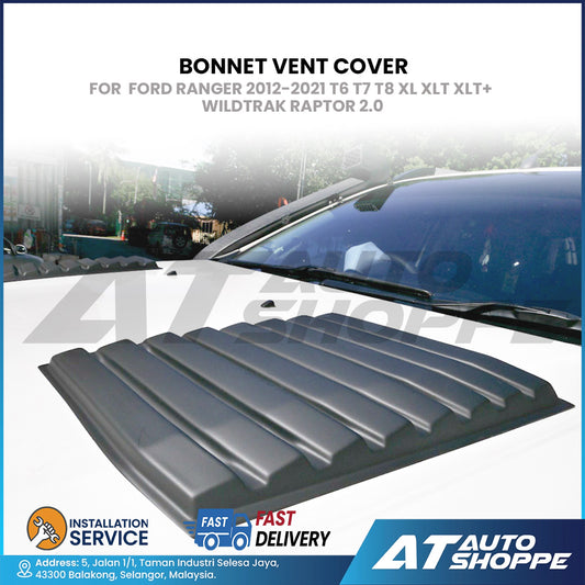 Bonnet Vent Cover For Ford Ranger 2012-2021 T6 T7 T8