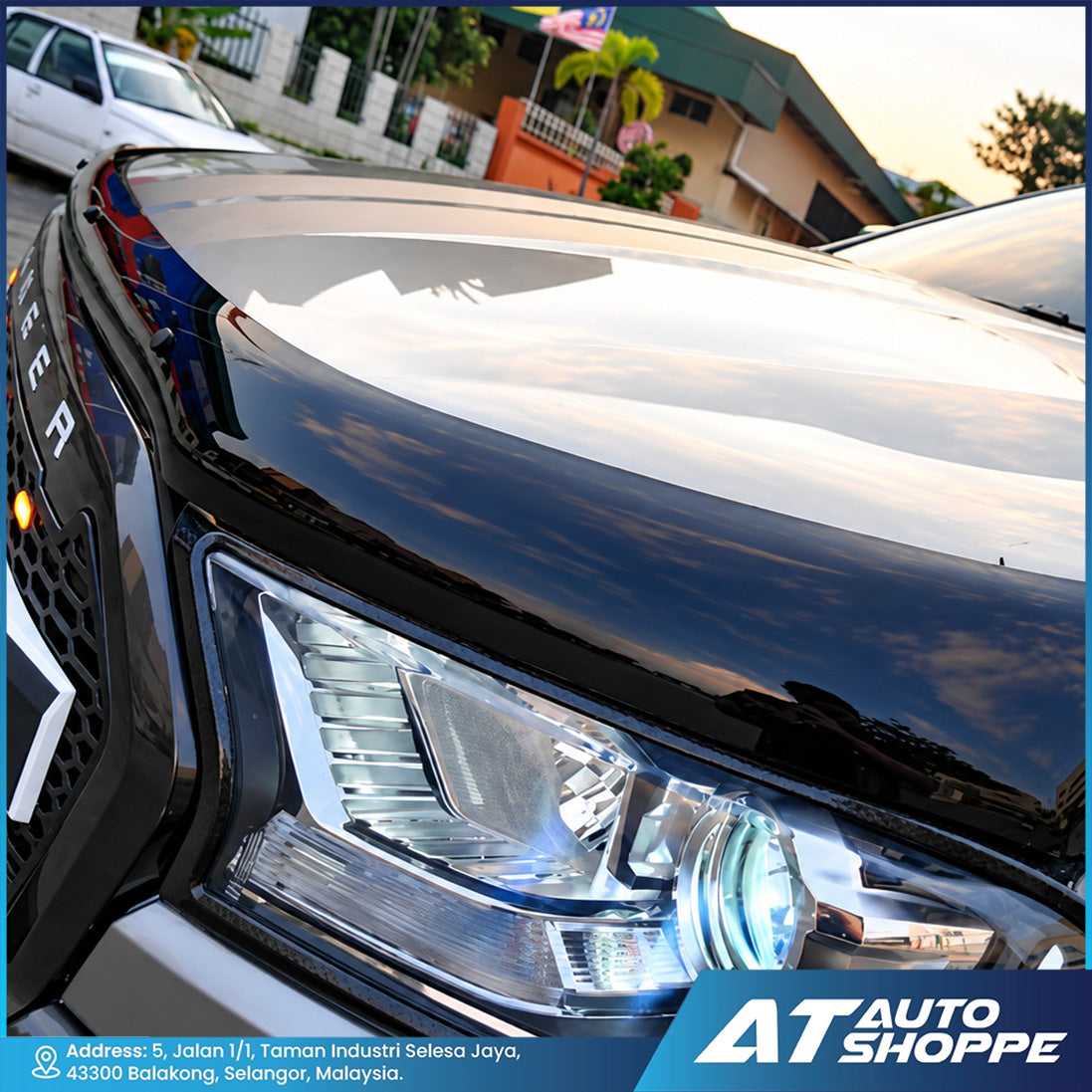 Bug Shield Bonnet Guard Hood Visor For Mitsubishi Triton 2019-2023
