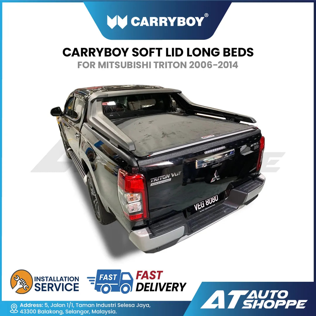 CARRYBOY Soft Lid Long Beds For Mitsubishi Triton 2006-2014