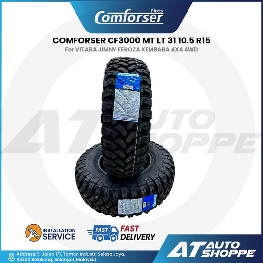 COMFORSER CF3000 MT LT 31x10.5 R15 Mud Terrain Tyre