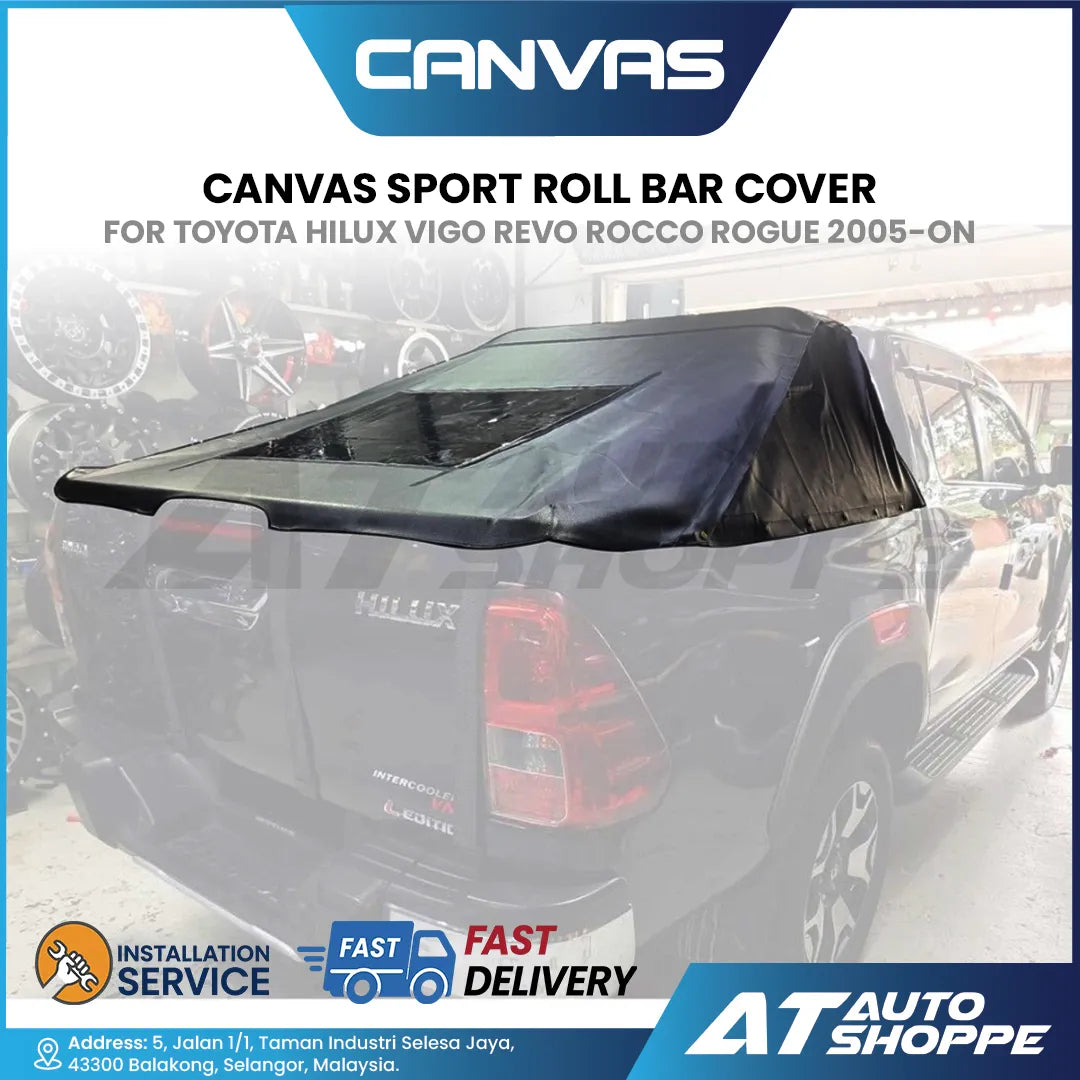 Canvas Sport Roll Bar Cover For Toyota Hilux Vigo Revo Rocco Rogue 2005-On