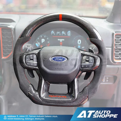 Carbon Fibre Steering Wheel for Ford Ranger Raptor Next Gen 2023-Current