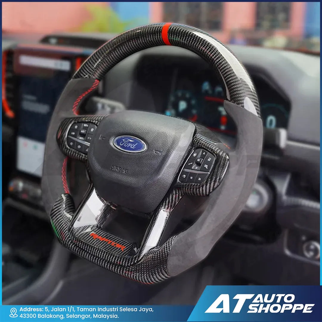 Carbon Fibre Steering Wheel for Ford Ranger Raptor Next Gen 2023-Current
