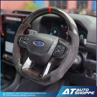 Carbon Fibre Steering Wheel for Ford Ranger Raptor Next Gen 2023-Current