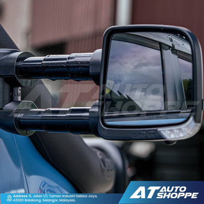 Clearview Compact Towing Mirrors for Toyota Hilux Revo Rocco Rogue (2015 - Current)