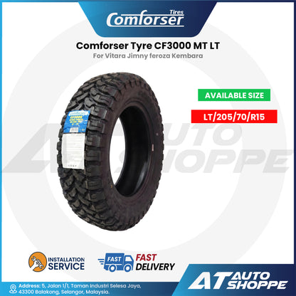 Comforser CF3000 MT LT205/70R15 For Vitara Jimny Feroza Kembara Mud Terrain Tyre