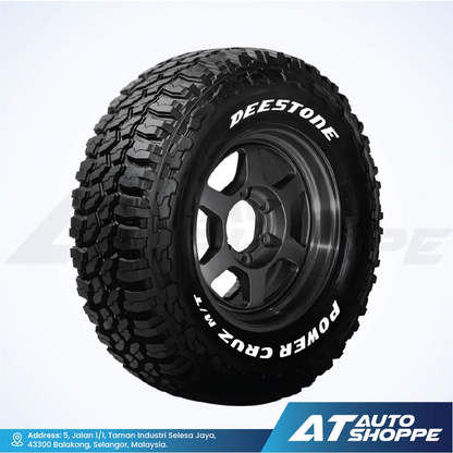 Deestone tire with tread pattern on a white background