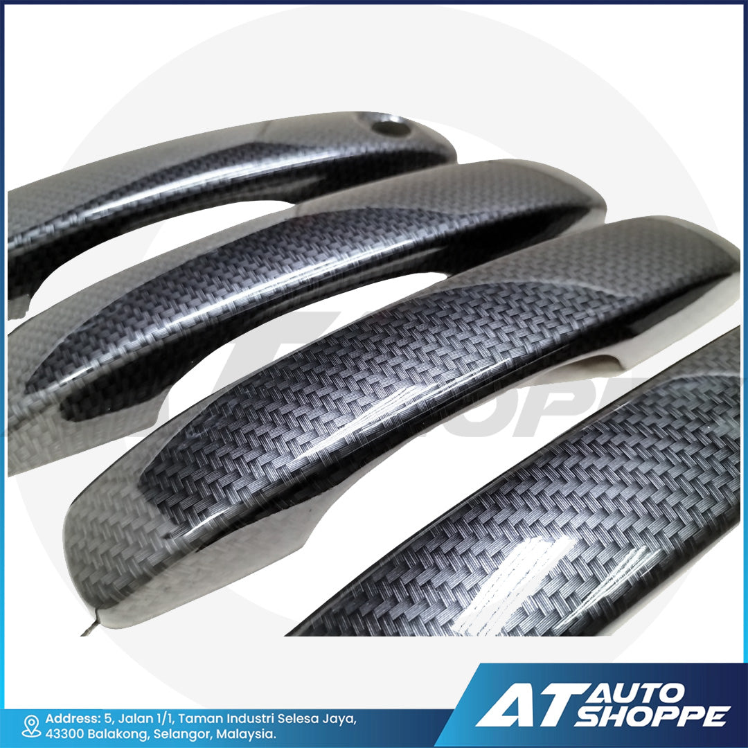 Door Handle Cover Guard Carbon Fiber For Ford Ranger Next Gen 2023 T9 XL (Made in Thailand)