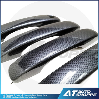 Door Handle Cover Guard Carbon Fiber For Ford Ranger Next Gen 2023 T9 XL (Made in Thailand)