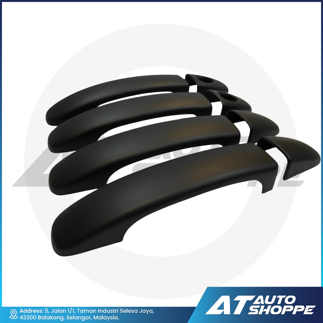 Door Handle Cover Guard Matte Black For Ford Ranger T6 T7 T8 2012-2021