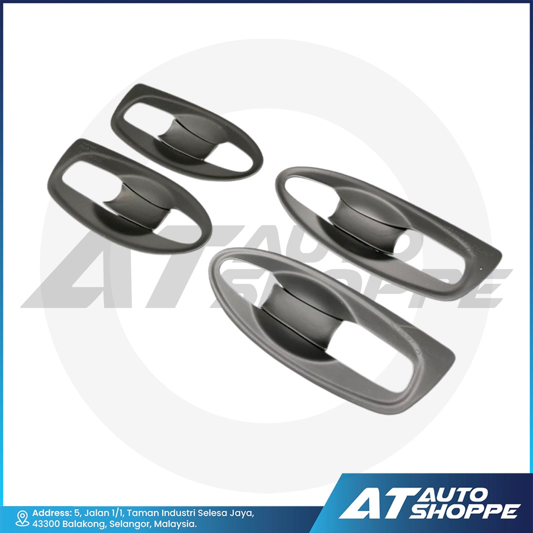 Door Handle Cover Guard Matte Black For Nissan Navara NP300