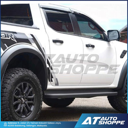 (Made in Thailand) Door Visor For Ford Ranger Next Gen 2023 T9 XL XLT XLT+ Wildtrak Raptor
