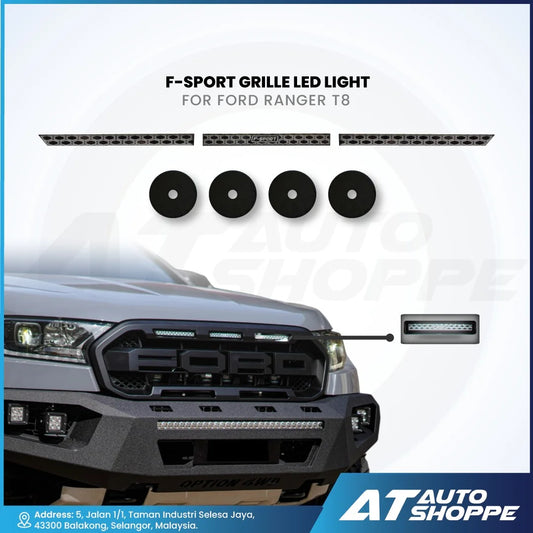 F-Sport Grille LED Light White For Ford Ranger Raptor 2019-2021 2.0 Bi-Turbo
