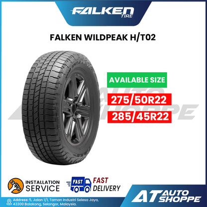 Falken Wildpeak H/T02 22in 275/50R22 & 285/45R22 Highway Terrain Tyre (1 Piece)