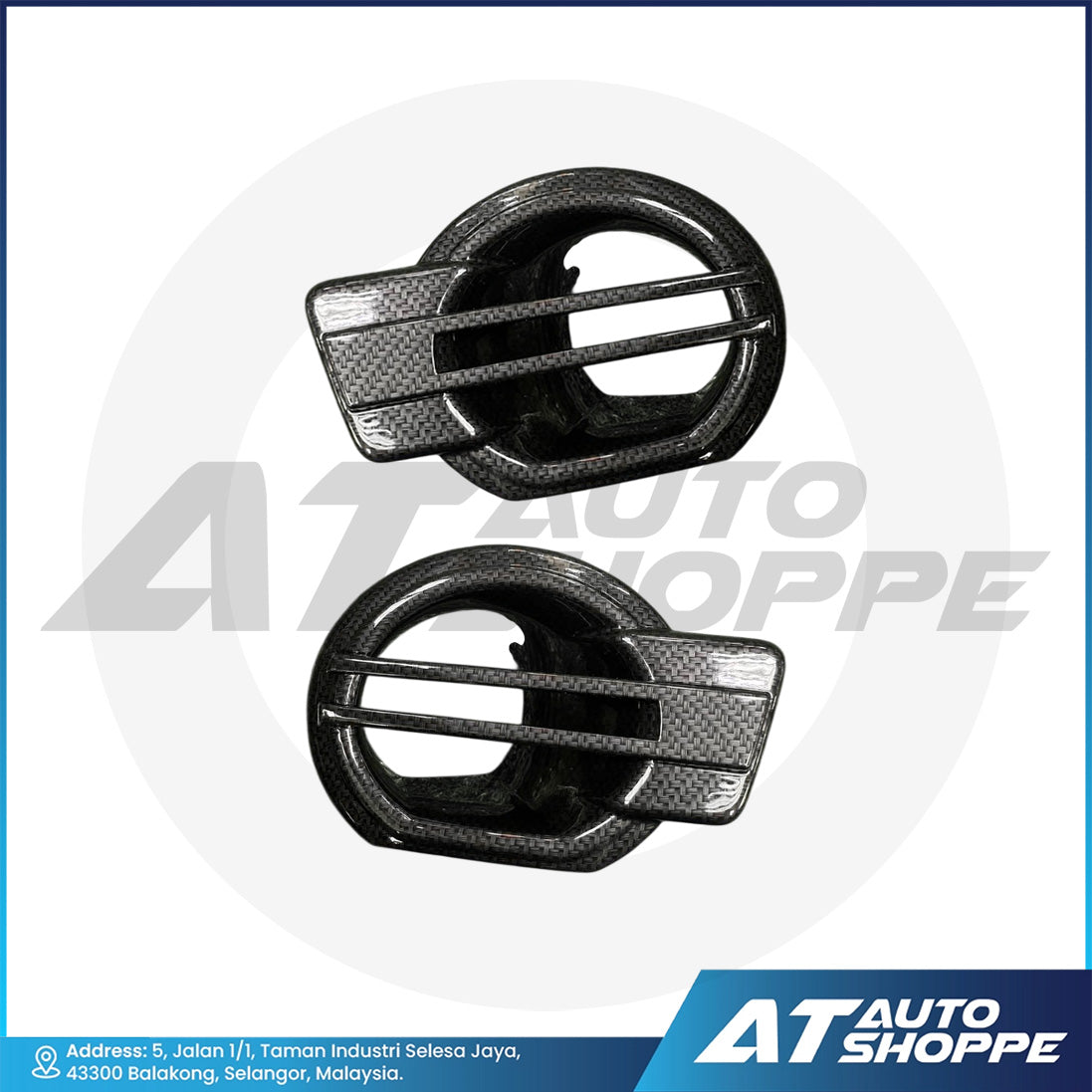 Foglamp Cover Guard Carbon Fiber For Ford Ranger 2012-2015 T6 XL XLT Wildtrak