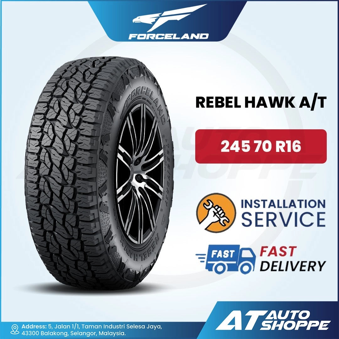 Forceland Rebel Hawk A/T All Terrain Tyre 245/70R16 265/65R17