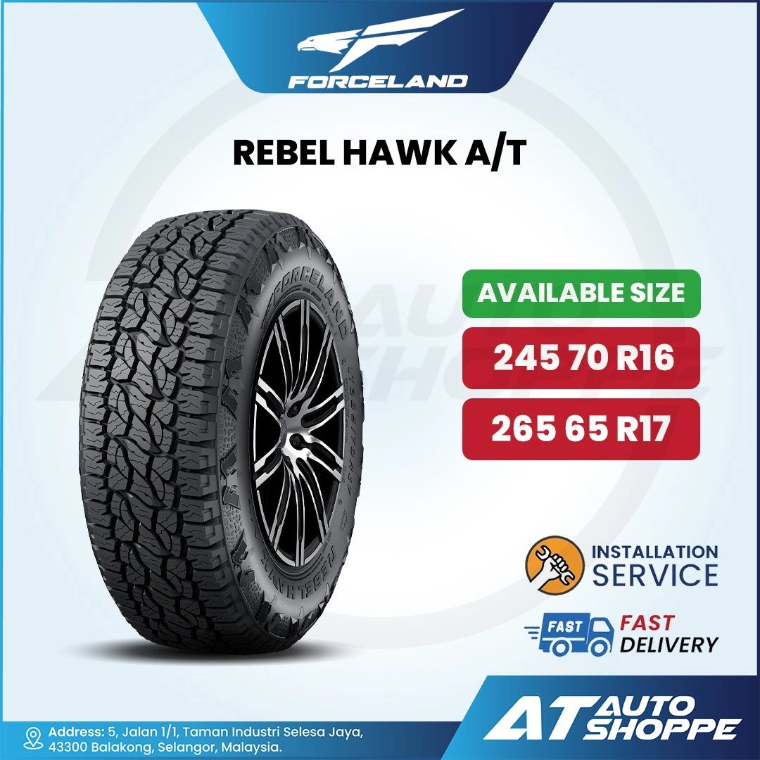 Forceland Rebel Hawk A/T All Terrain Tyre 245/70R16 265/65R17