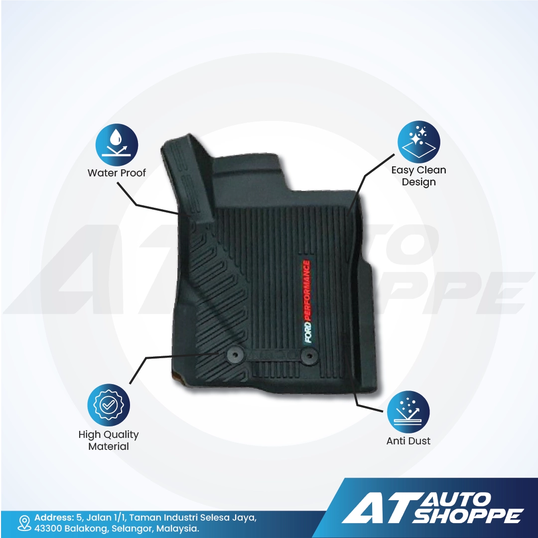 Ford Performance Carpet Floor Mats for Ford Ranger Next Gen 2023-Current