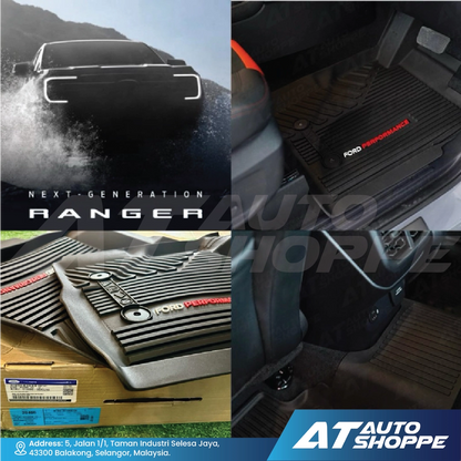 Ford Performance Carpet Floor Mats for Ford Ranger Next Gen 2023-Current