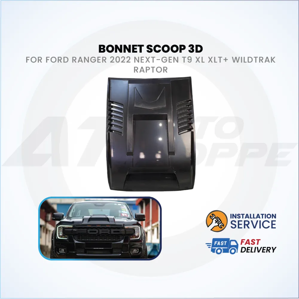Ford Ranger Next Gen T9 2022-Current ABS Black Exterior Guard Covers