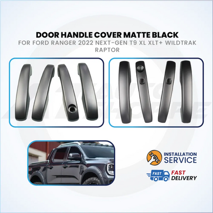 Ford Ranger Next Gen T9 2022-Current ABS Black Exterior Guard Covers
