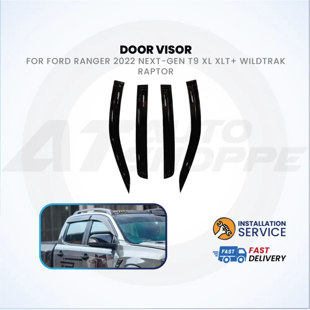 Ford Ranger Next Gen T9 2022-Current ABS Black Exterior Guard Covers