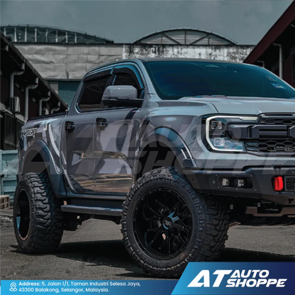 Ford Ranger Next Gen T9 2022-Current ABS Black Exterior Guard Covers