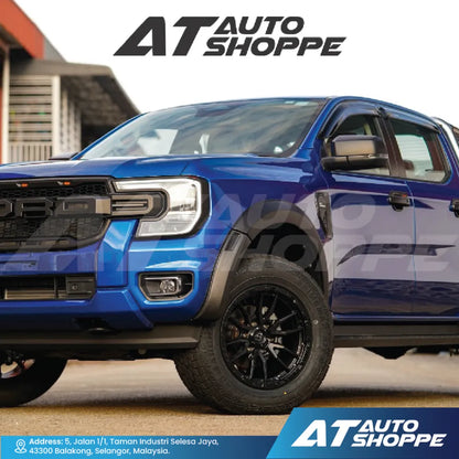 Ford Ranger Next Gen T9 2022-Current ABS Black Exterior Guard Covers