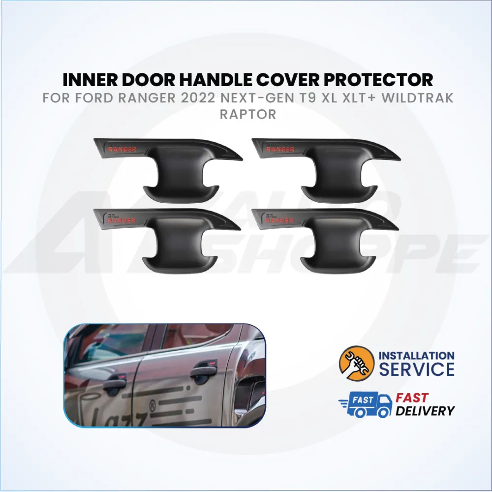 Ford Ranger Next Gen T9 2022-Current ABS Black Exterior Guard Covers