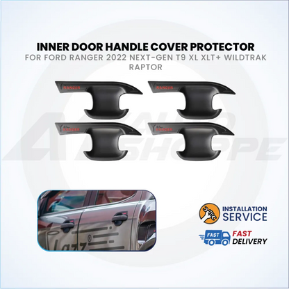 Ford Ranger Next Gen T9 2022-Current ABS Black Exterior Guard Covers