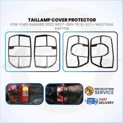 Ford Ranger Next Gen T9 2022-Current ABS Black Exterior Guard Covers