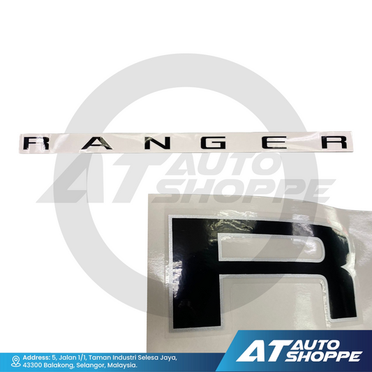Ford Ranger T6 T7 T8 Tailgate Emblem Wording Vinyl Sticker