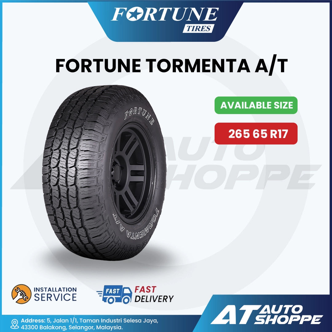 Fortune Tormenta A/T All Terrain Tyre 265 65 R17 (1 Tire)
