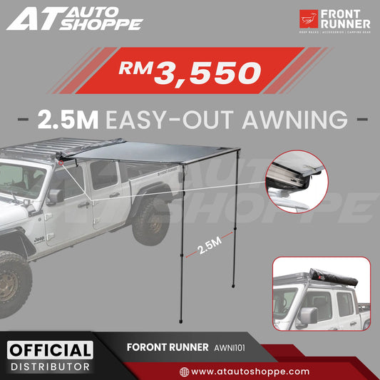 Front Runner Easy-Out Awning 2.5M Black (AWNI101)