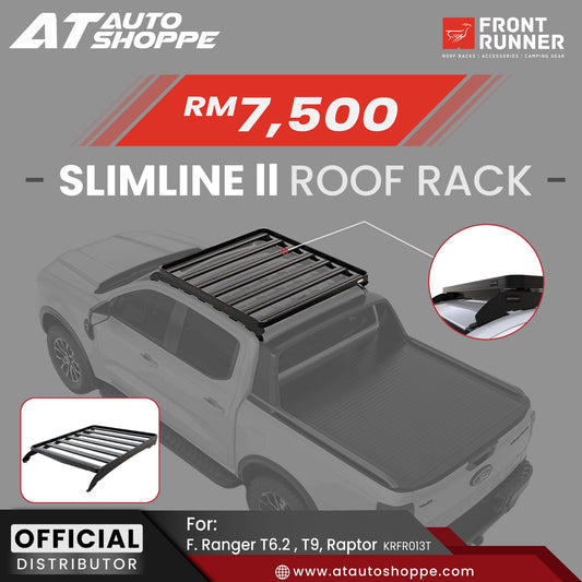 Front Runner Ford Ranger Next Gen T9 XL XLT Wildtrak Raptor (2022-CURRENT) Slimline II Roof Rack Kit (KRFR013T)