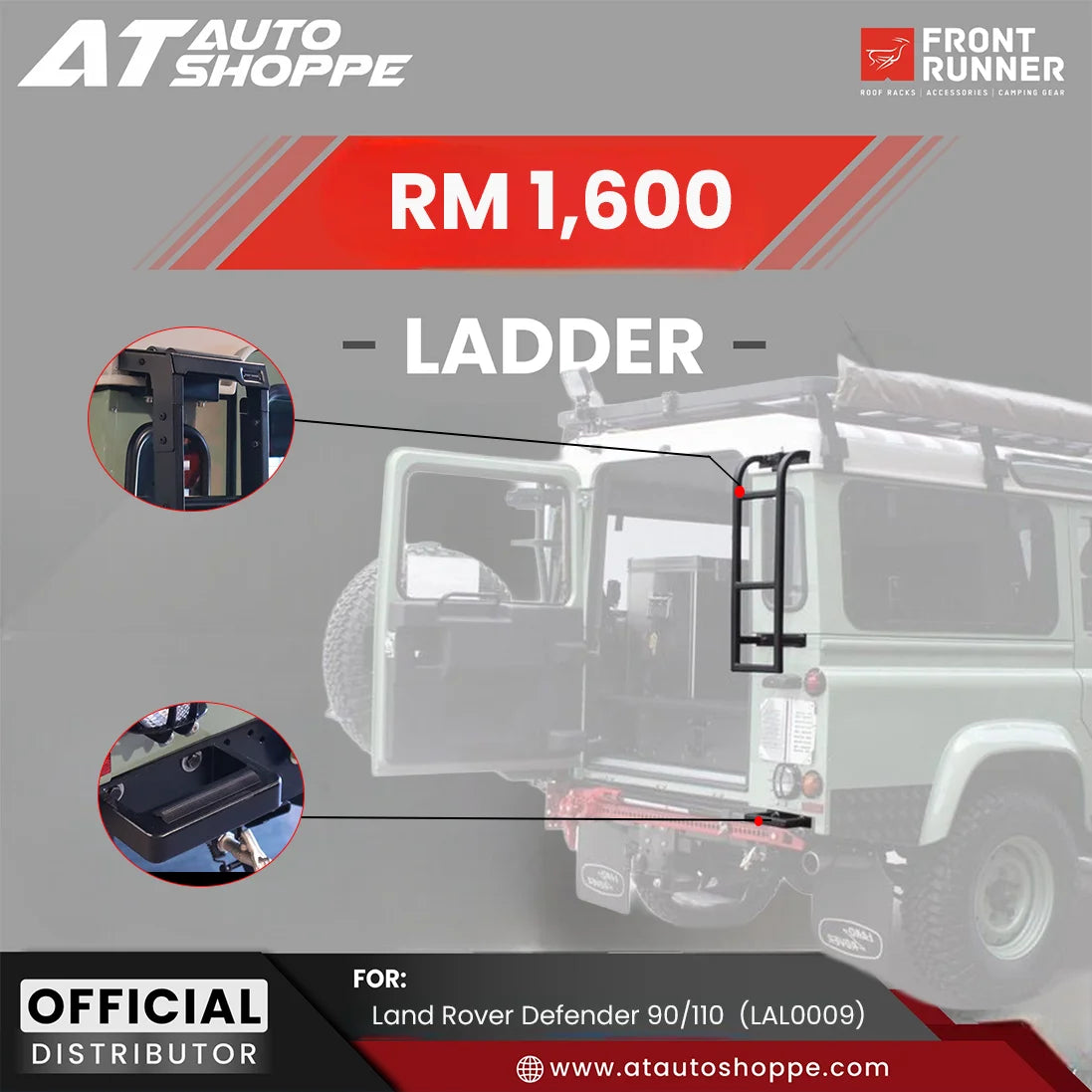 Front Runner Dometic Ladder For Land Rover Defender 90/110