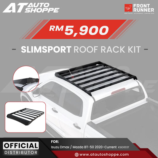 Front Runner Slimsport Roof Rack Kit For Isuzu D-Max / Mazda BT-50 (2020-Current) (KSID003T)