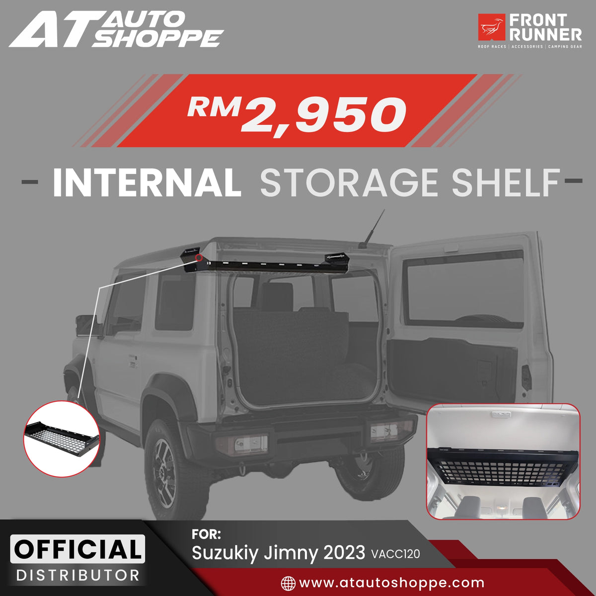 Front Runner Suzuki Jimny Internal Storage Shelf