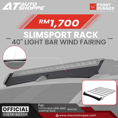 Front Runner Toyota Hilux (2015-CURRENT) Slimsport Rack 40" Light Bar Wind Fairing