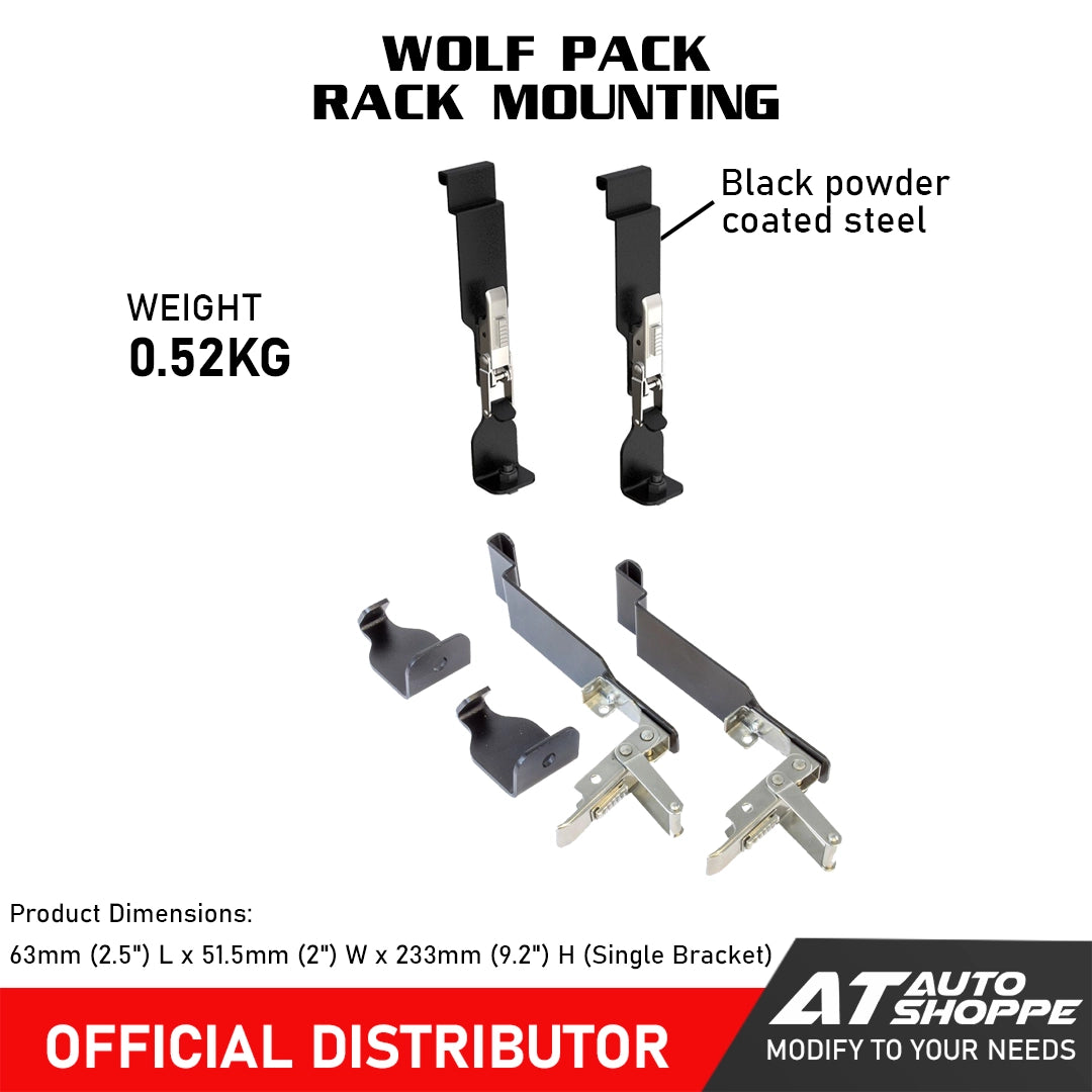 Front Runner Wolf Pack Rack Mounting Brackets (RRAC202)