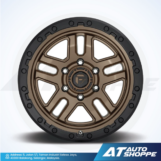 Fuel Off Road Ammo-Matte Bronze/Black Ring 18x9 ET1 6x139.7 (1 Piece)