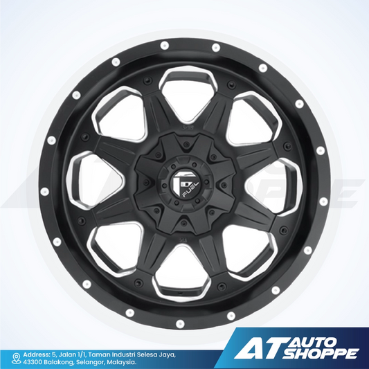 Fuel Off Road Boost-Matte Black Milled 16x8 ET0 6x139.7 (1 Piece)