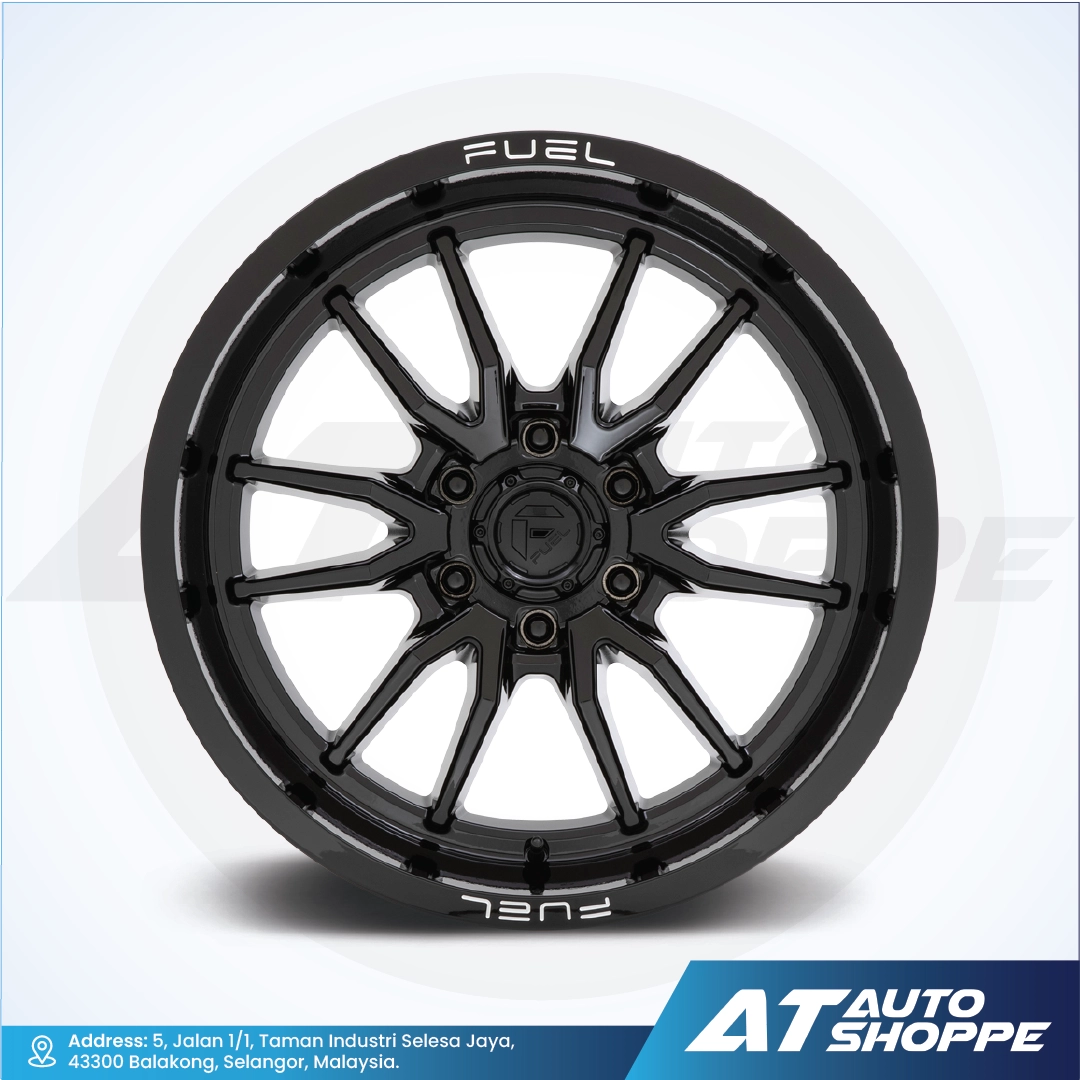 Fuel Off Road Clash-Glossy Black 18x9 ET1 6x139.7 (1 Piece)
