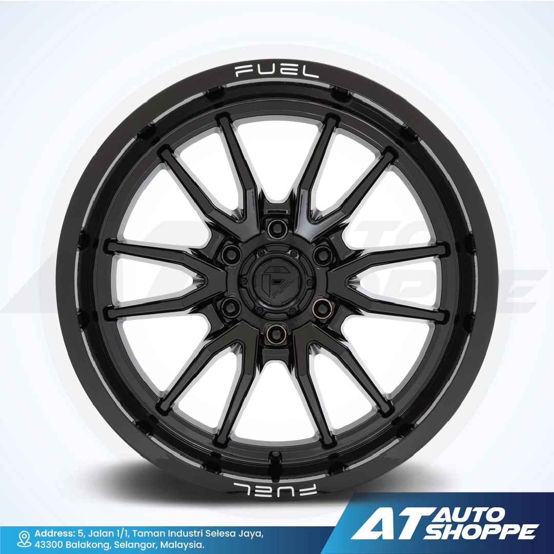 Fuel Off Road Clash-Glossy Black 22x10 ET-18 6x139.7 (1 Piece)