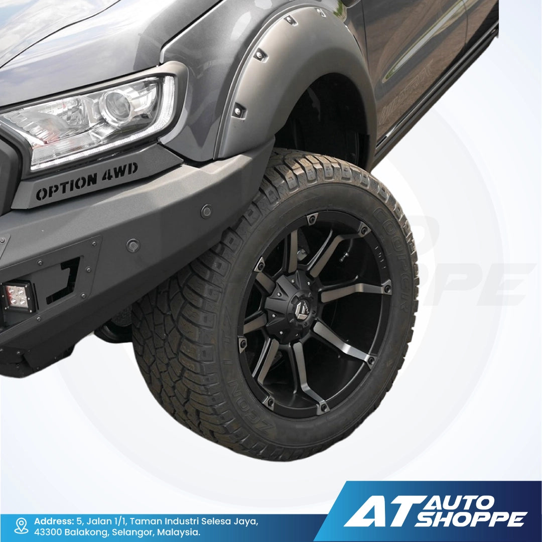 Fuel Off Road Coupler-Matte Black Machined DDT 20x12 ET-44 6x139.7 (1 Piece)