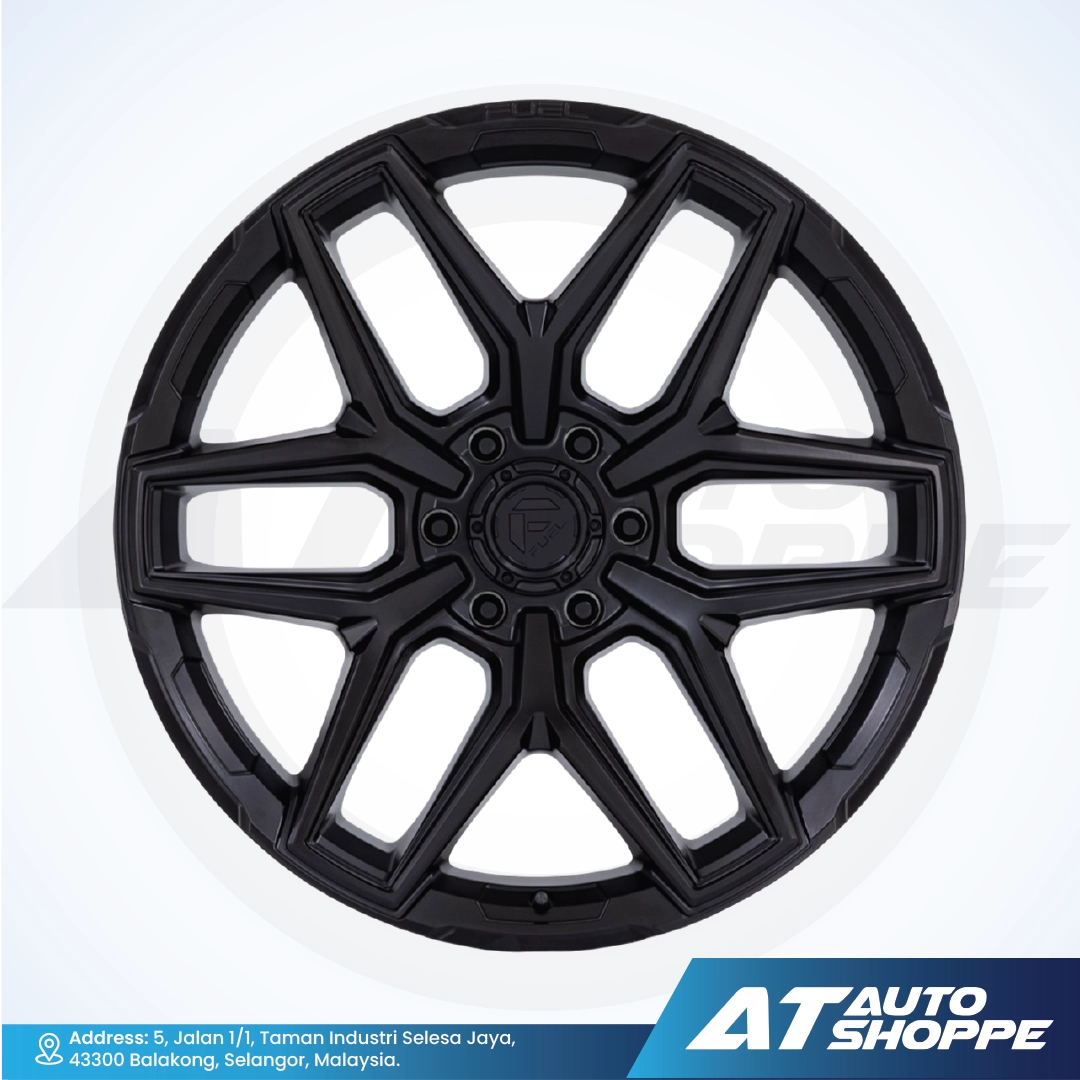 Fuel Off Road Flux-Matte Black 20x9 ET1 6x139.7 (1 piece)