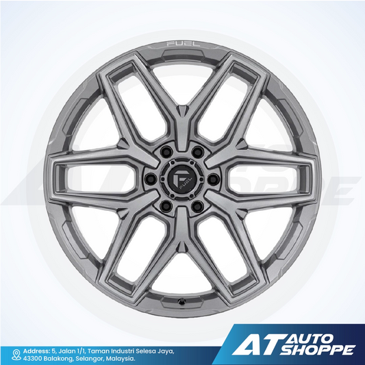 Fuel Off Road Flux-Platinum Silver 20x10 ET-18 6x139.7 (1 Piece)